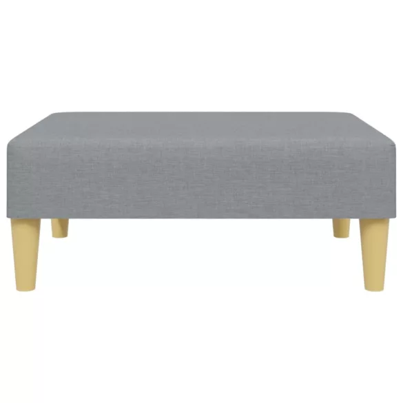 2személyes világosszürke bársony kanapéágy párnával/lábtartóval