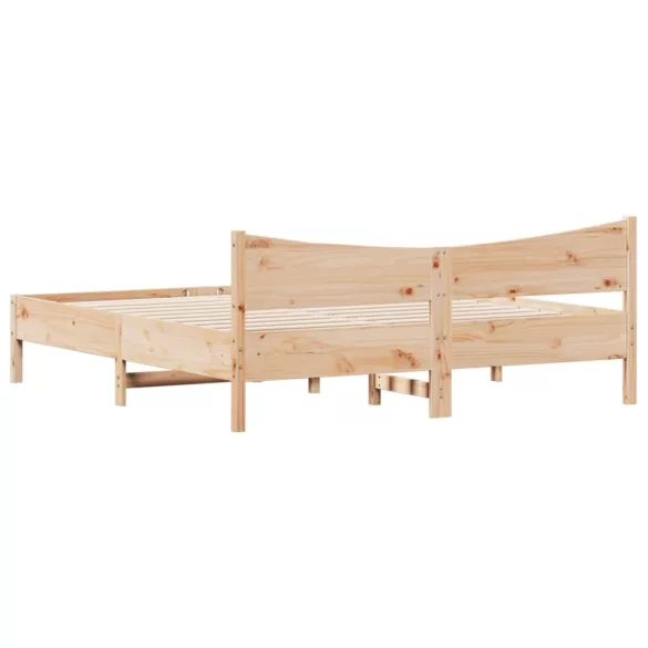 tömör fenyőfa ágy matrac nélkül 200 x 200 cm
