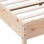tömör fenyőfa ágy matrac nélkül 200 x 200 cm