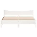 fehér tömör fenyőfa ágy matrac nélkül 200 x 200 cm