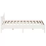 fehér tömör fenyőfa ágy matrac nélkül 180 x 200 cm