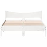 fehér tömör fenyőfa ágy matrac nélkül 160 x 200 cm