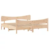 tömör fenyőfa ágy matrac nélkül 200 x 200 cm