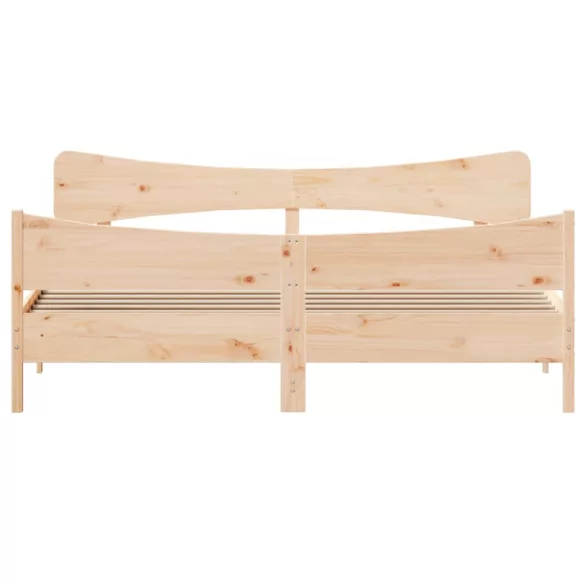 tömör fenyőfa ágy matrac nélkül 200 x 200 cm