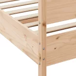 tömör fenyőfa ágy matrac nélkül 200 x 200 cm