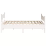 fehér tömör fenyőfa ágy matrac nélkül 180 x 200 cm