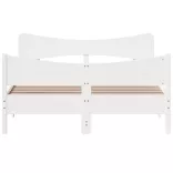 fehér tömör fenyőfa ágy matrac nélkül 160 x 200 cm