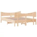 tömör fenyőfa ágy matrac nélkül 135 x 190 cm