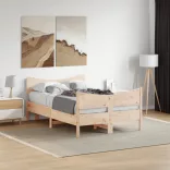 tömör fenyőfa ágy matrac nélkül 120 x 190 cm
