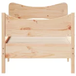 tömör fenyőfa ágy matrac nélkül 75 x 190 cm