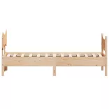 tömör fenyőfa ágy matrac nélkül 75 x 190 cm