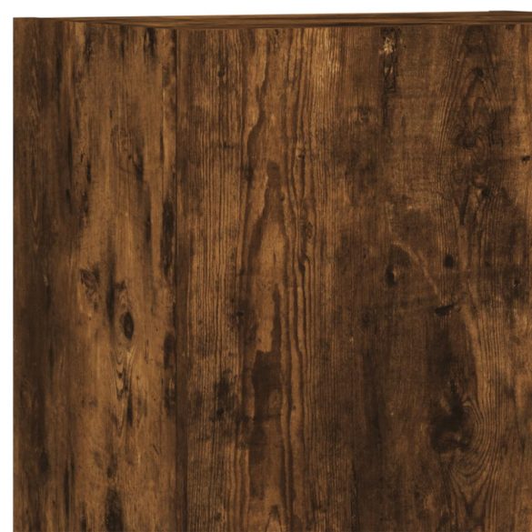 4 darab füstös tölgy színű szerelt fa TV-bútor