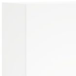 5 darab fehér szerelt fa falra szerelhető TV-bútor