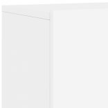 5 darab fehér szerelt fa falra szerelhető TV-bútor