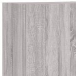 5 darab szürke sonoma színű szerelt fa fali TV-bútor