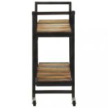 tömör újrahasznosított fa zsúrkocsi 87 x 36 x 81 cm