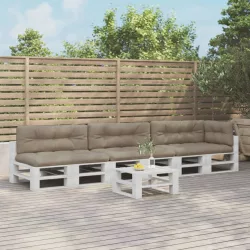 7 db tópszínű szövet raklappárna