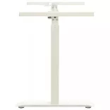 fehér kézzel állítható magasságú állóasztalváz hajtókarral