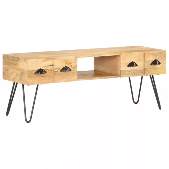 tömör mangófa TV-szekrény 120 x 35 x 45 cm