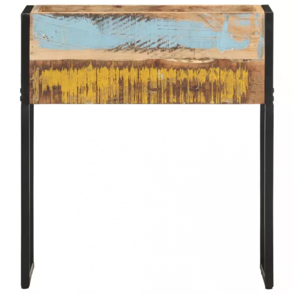 tömör újrahasznosított fa virágtartó 60 x 20 x 68 cm