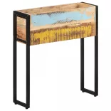 tömör újrahasznosított fa virágtartó 60 x 20 x 68 cm