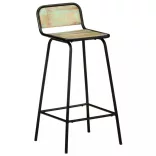 2 db tömör újrahasznosított fa bárszék