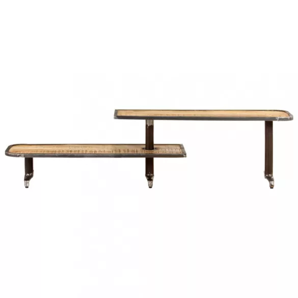 tömör mangófa TV-szekrény 160 x 30 x 40 cm