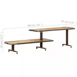 tömör mangófa TV-szekrény 160 x 30 x 40 cm