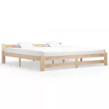 tömör fenyőfa ágykeret matrac nélkül 200 x 200 cm