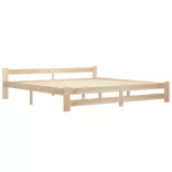 tömör fenyőfa ágykeret matrac nélkül 200 x 200 cm
