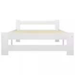 fehér tömör fenyőfa ágykeret 90 x 200 cm