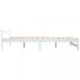 fehér tömör fenyőfa ágykeret 140 x 200 cm