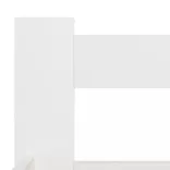 fehér tömör fenyőfa ágykeret 140 x 200 cm