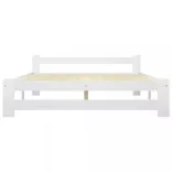 fehér tömör fenyőfa ágykeret 160 x 200 cm