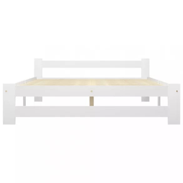 fehér tömör fenyőfa ágykeret 180 x 200 cm