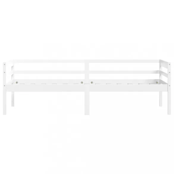 fehér tömör fenyőfa ágykeret 90 x 200 cm