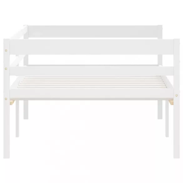 fehér tömör fenyőfa ágykeret 90 x 200 cm