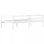 fehér tömör fenyőfa ágykeret 90 x 200 cm