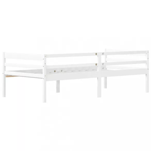 fehér tömör fenyőfa ágykeret 90 x 200 cm