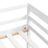 fehér tömör fenyőfa ágykeret 90 x 200 cm