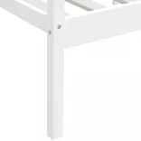 fehér tömör fenyőfa ágykeret 90 x 200 cm