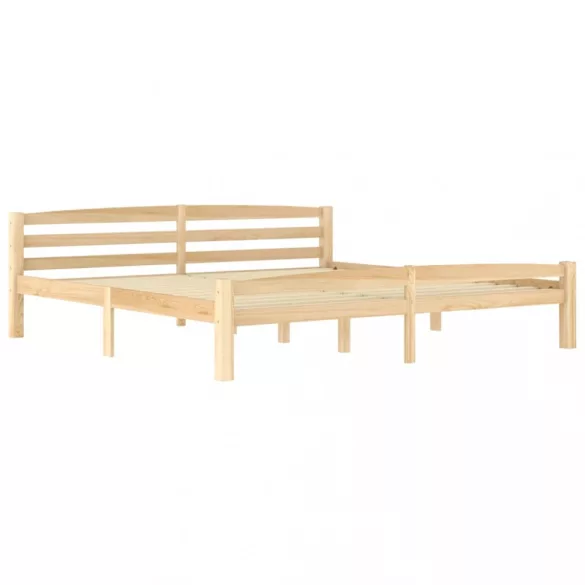 tömör fenyőfa ágykeret matrac nélkül 200 x 200 cm