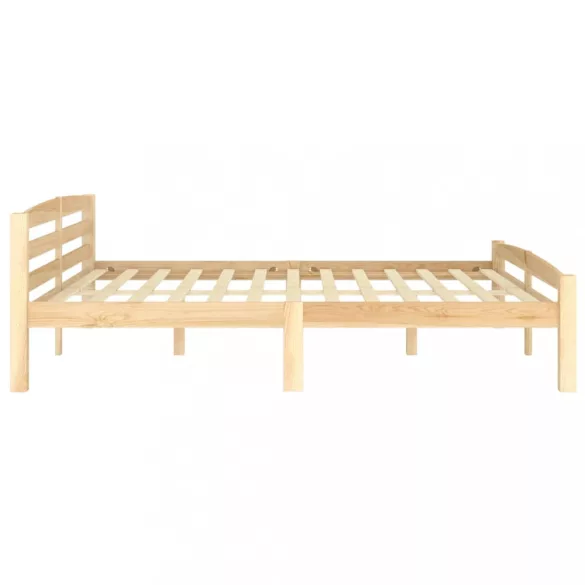 tömör fenyőfa ágykeret matrac nélkül 200 x 200 cm