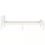 fehér tömör fenyőfa ágykeret 90 x 200 cm