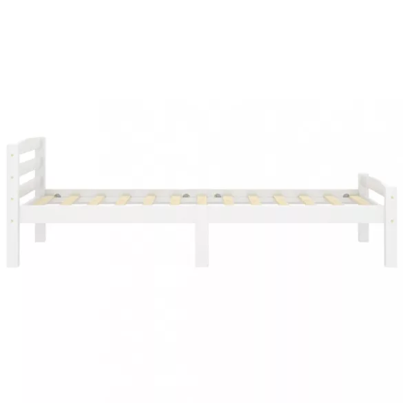 fehér tömör fenyőfa ágykeret 90 x 200 cm