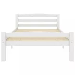 fehér tömör fenyőfa ágykeret 100 x 200 cm