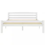 fehér tömör fenyőfa ágy matrac nélkül 120 x 200 cm