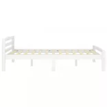 fehér tömör fenyőfa ágy matrac nélkül 120 x 200 cm