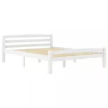 fehér tömör fenyőfa ágykeret 140 x 200 cm
