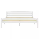 fehér tömör fenyőfa ágykeret 160 x 200 cm